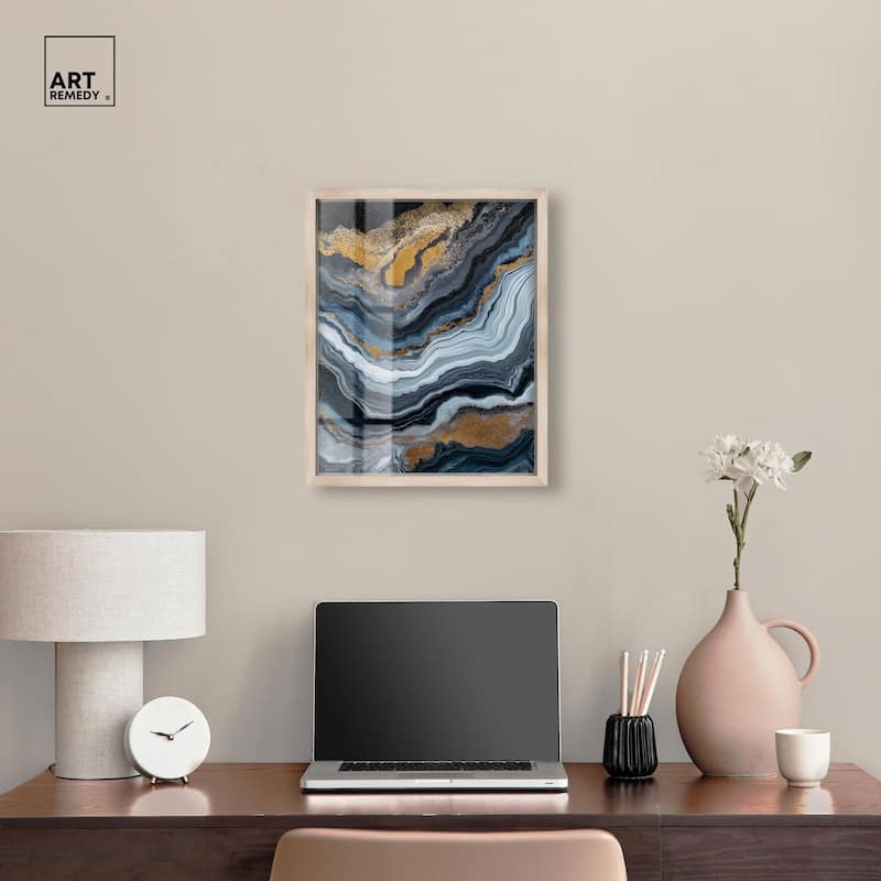 Acrylic Flow II Shadowbox by Art Remedy