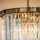 preview thumbnail 4 of 8, 6-Lights Modern 3-Tier Round Fringe Crystal Chandelier - W 20"