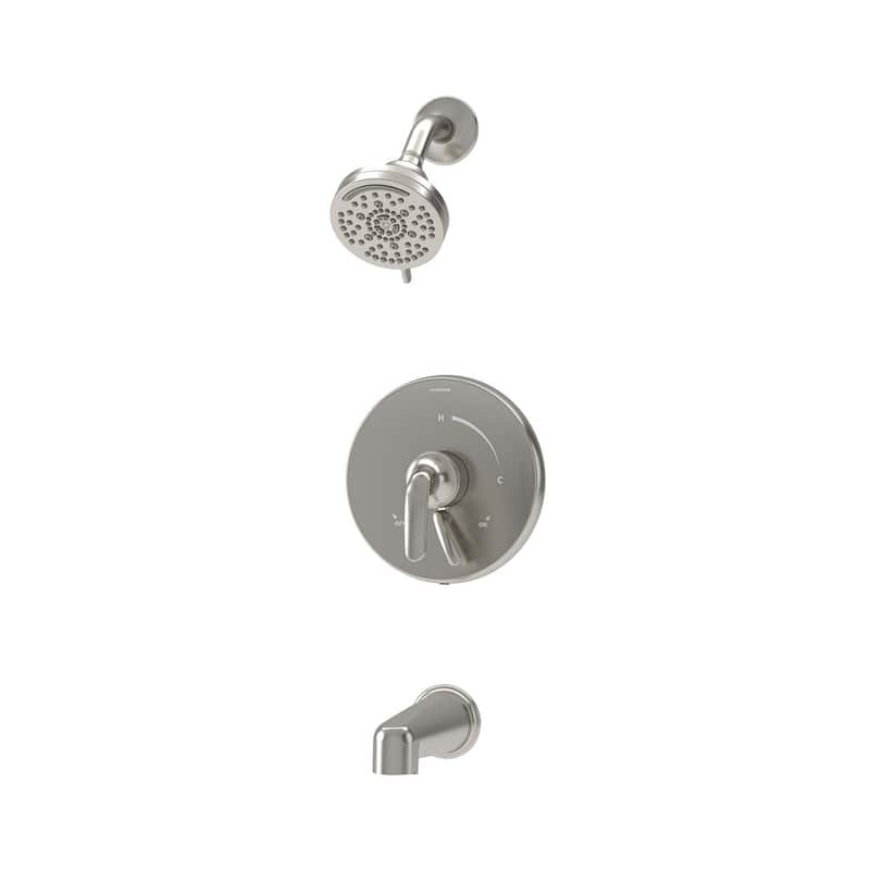 Symmons S559215TRM Birch Tub and Shower Trim Package with 1.5 GPM - Satin Nickel