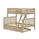 preview thumbnail 6 of 20, Scandinavian Twin Over Full Bunk Bed With Twin-Size Trundle