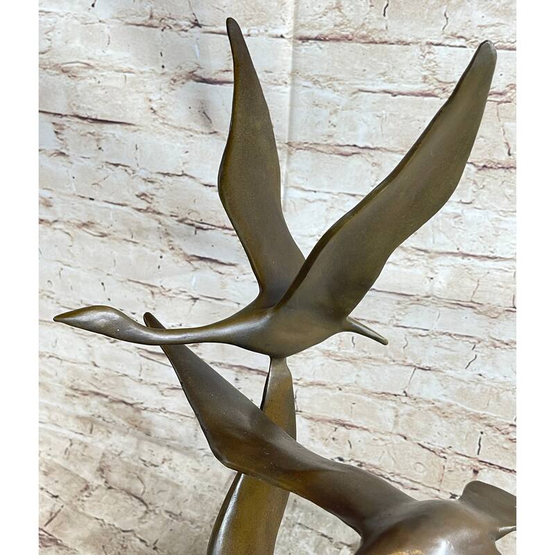 Flying Birds By Anthony De Francisci American Art Museum Bronze Sculpture