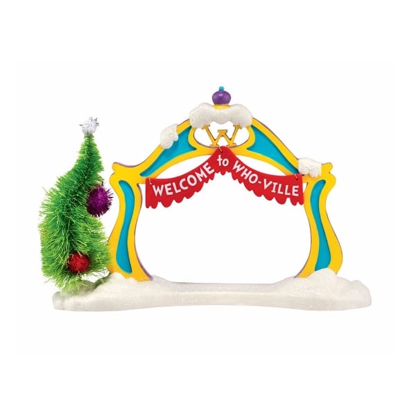 Department 56 Dr Seuss The Grinch Who Ville Welcome Arch Christmas Figurine 4043418 Overstock 17630578