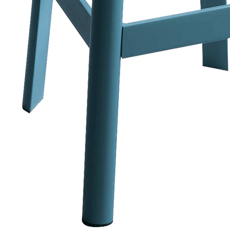 High Quality Armless Bar Stool with Crossbar Support - Single - Brown - Bar Height