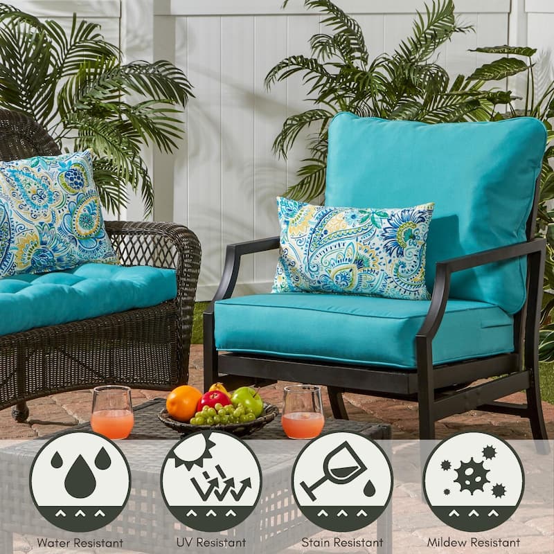Premium Deep Seat Outdoor Cushion Set by Greendale Home Fashions (Cushions Only)