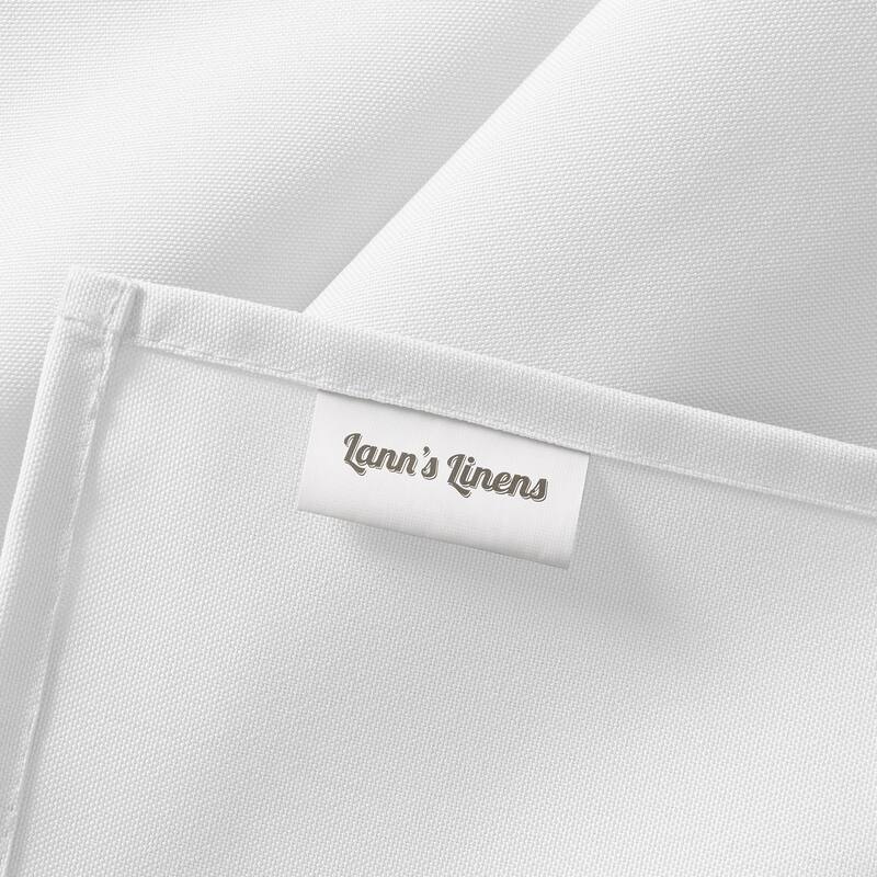 90 x 156in Rectangular Polyester Tablecloth White