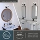 preview thumbnail 3 of 10, Bellwood Traditional Bathroom Vanity Wall Lighting Fixture, Glass Shade, Dimmable, LED Compatible, Over the Mirror Mount