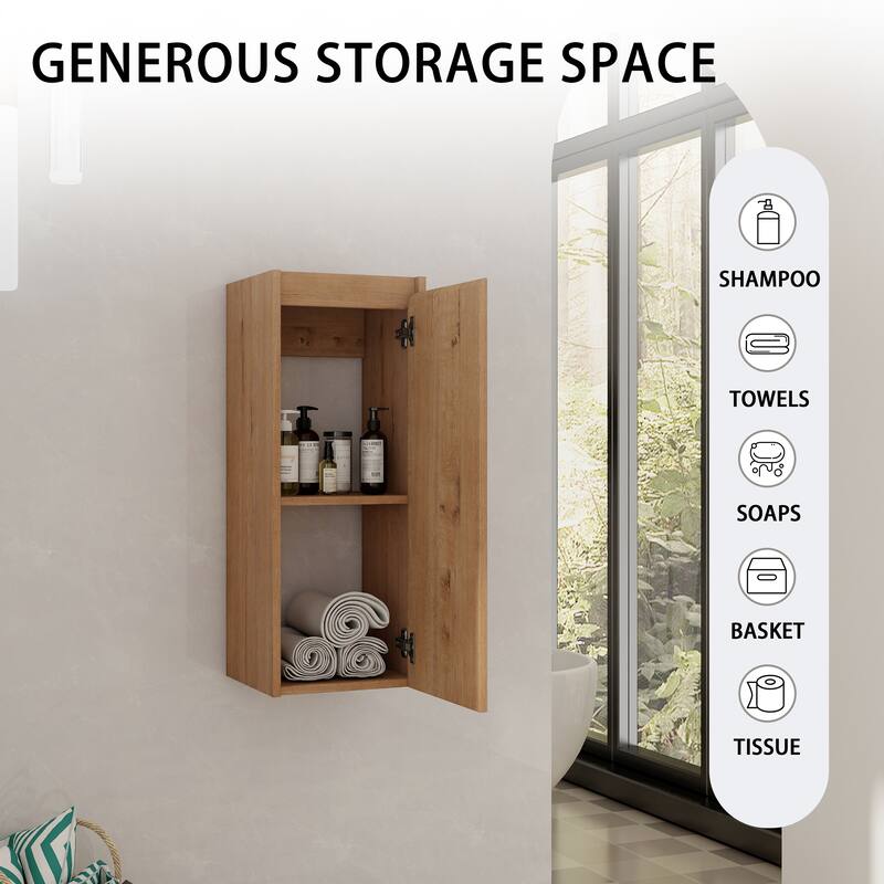 Malwee 12"/36" Bathroom Cabinet Wall Mounted Storage, Bathroom Medicine Cabinet with Soft Close Door and Shelf Over The Toilet