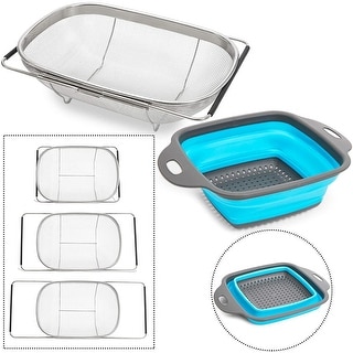 collapsible metal strainer