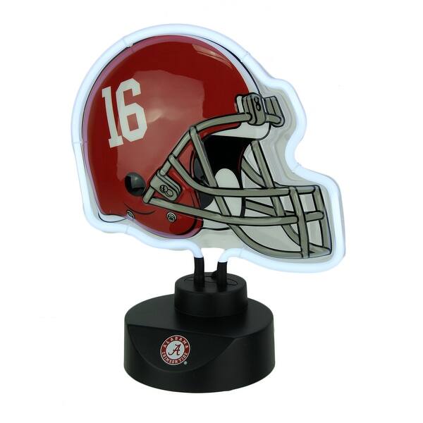 Shop University Of Alabama Crimson Tide Football Helmet Neon