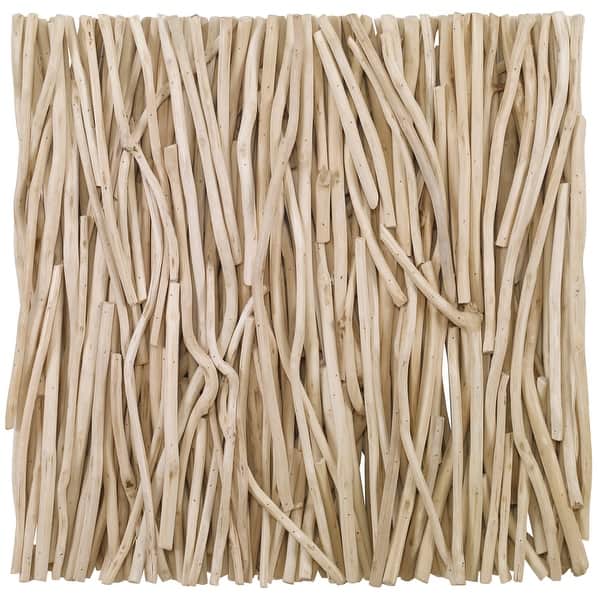 slide 2 of 4, Uttermost 04352 24" Tall Teak Wood Abstract Sculpture Woodtone