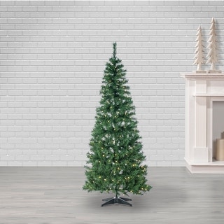 6 ft. Pre Lit Warm White LED Pop Up Fir Tree - Bed Bath & Beyond - 41019422