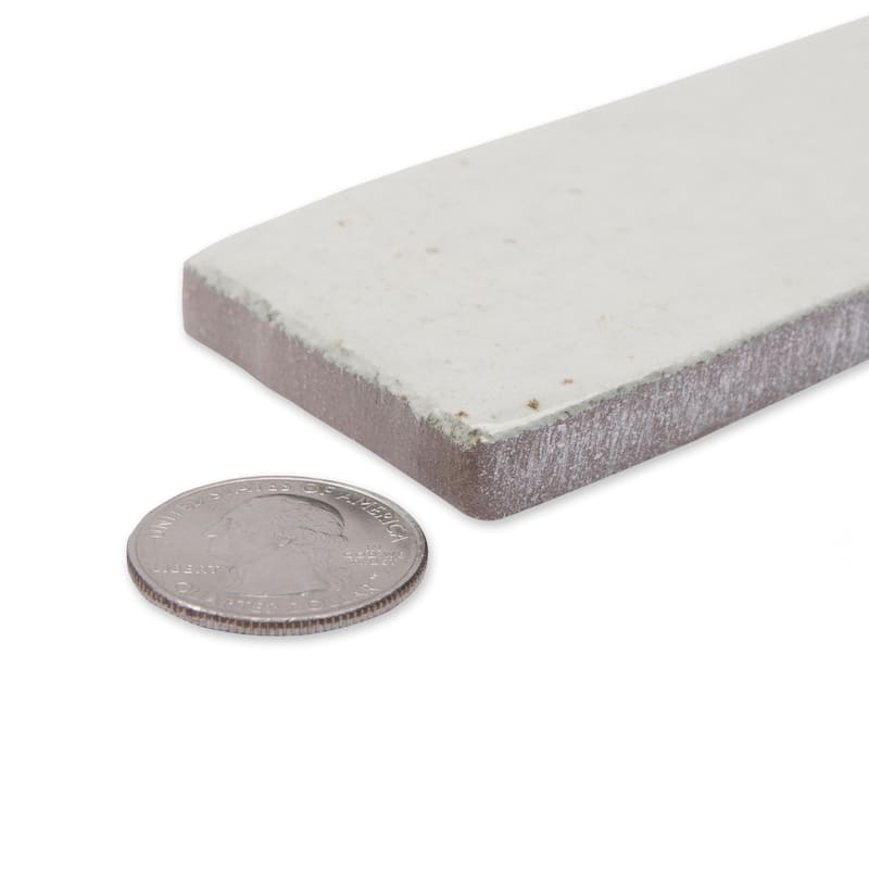 Merola Tile Scottsdale White 1-7/8" x 17-3/4" Porcelain Floor and Wall Tile