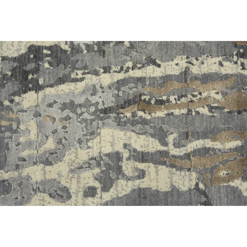 Alora Decor Radiant Abstract Hand Carved Wool Blend Rug