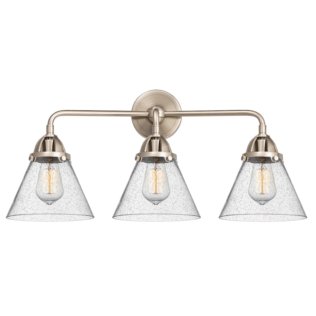 Innovations Lighting Nouveau 2 Cone - 3 Light 26" Bath Vanity Light