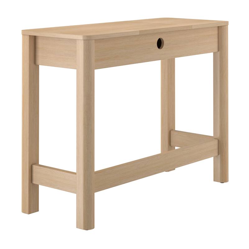 Walker Edison Modern Vanity with LED Light and Drawer Storage