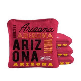 Arizona Football Red Dual Sided Cornhole Bags