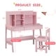 preview thumbnail 4 of 25, Wooden Children Study Desk and Chair Set with Storage