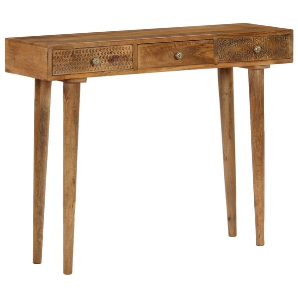vidaXL Console Table Solid Mango Wood 40.2"x11.8"x31.1". Opens flyout.