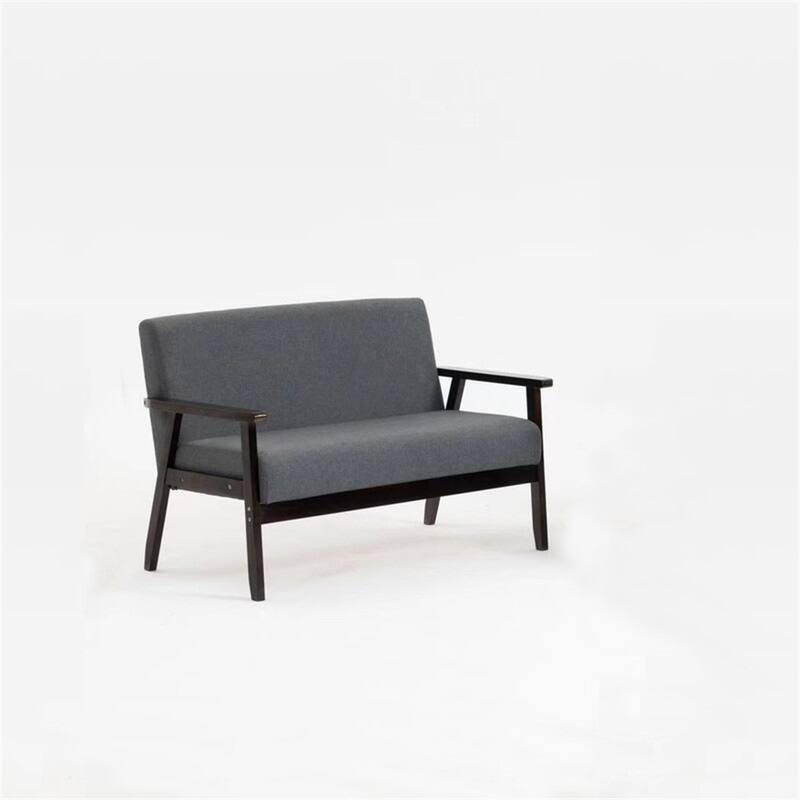 Espresso Loveseat and 2 Chair Living Room Set