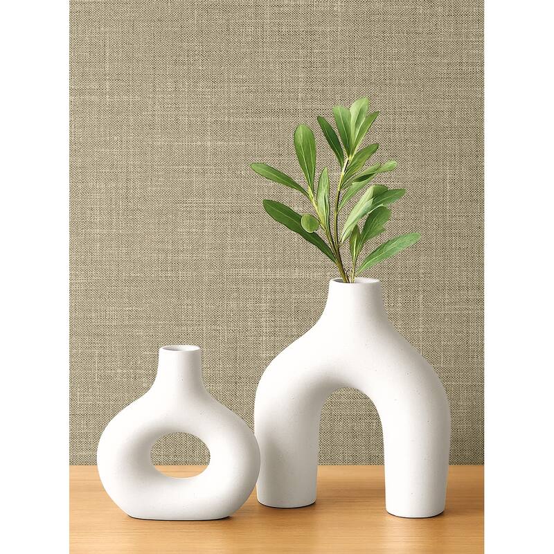 Seabrook Designs Vespia Faux Non-Woven Unpasted Wallpaper