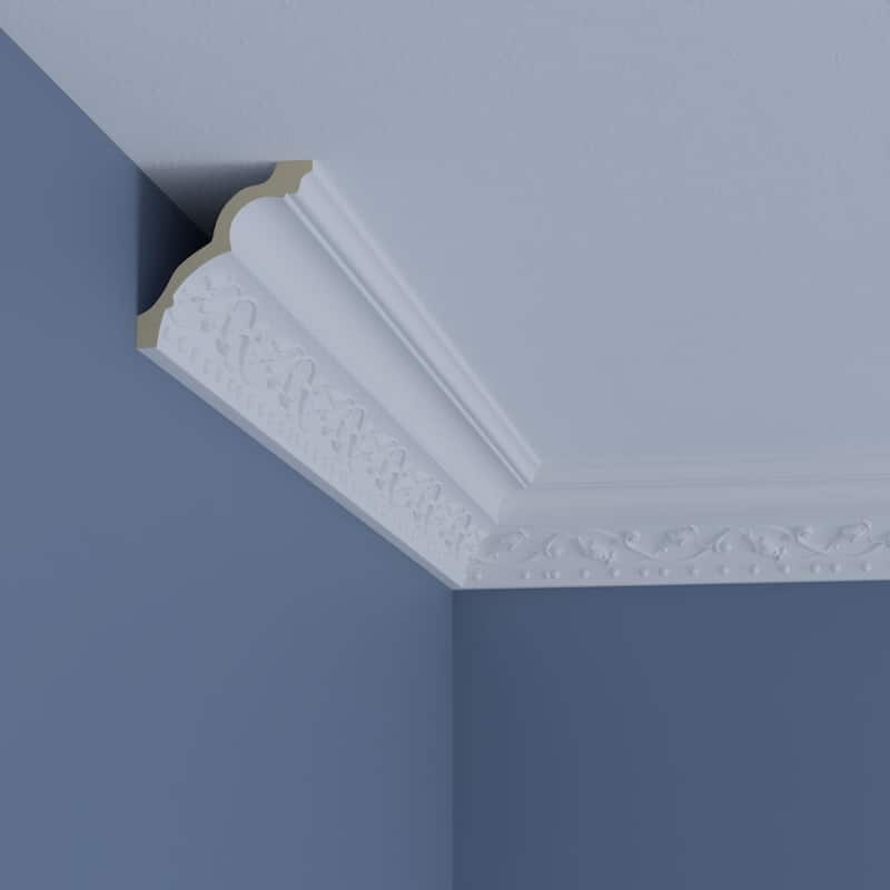 3 1/8"H x 3"P x 4 1/4"F x 96"L Killeen Crown Moulding - 1-Pack