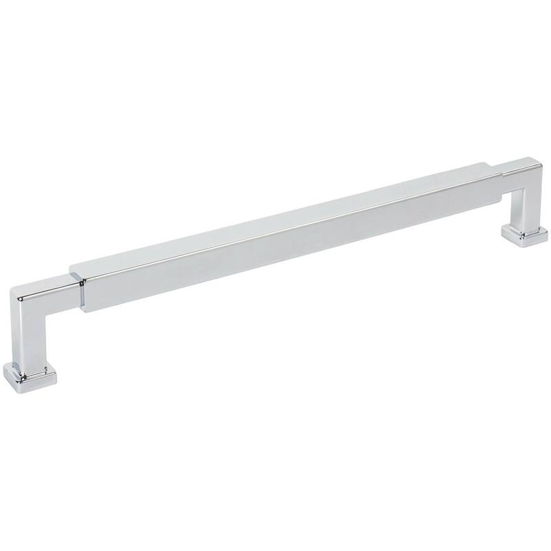 Jeffrey Alexander 229-12 Nash 12" Center to Center Bar Cabinet Pull - Polished Chrome