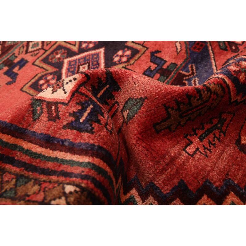 ECARPETGALLERY Hand-knotted Andelz Red Wool Rug - 3'6 x 9'10