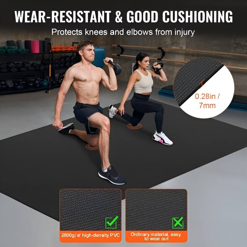 High Density Yoga Mat for Men & Women Pilates & Floor Workouts