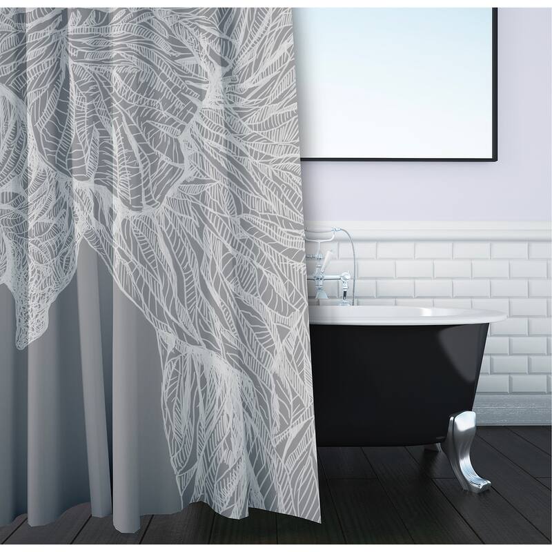 Sketched Elephant Animal Print Print Pattern Shower Curtain