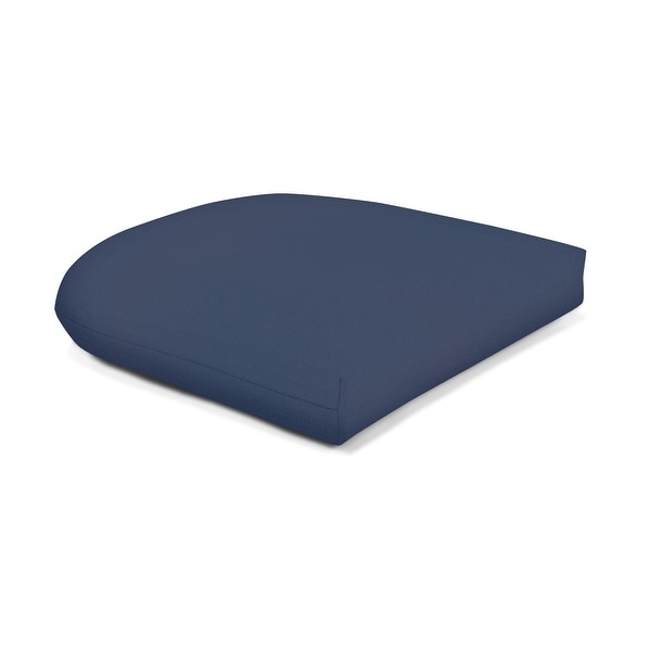 Solid color top outdoor chair cushions