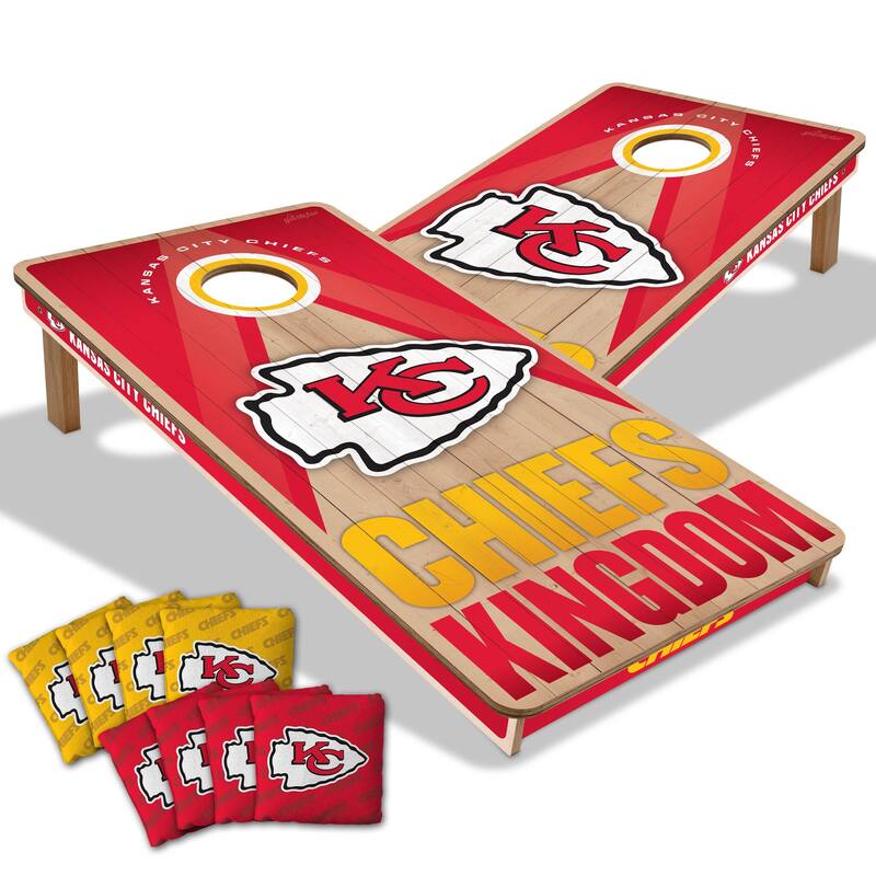 Kansas City Chiefs NFL 2x4 Professional Cornhole Board Set - Include Team Logo Bags