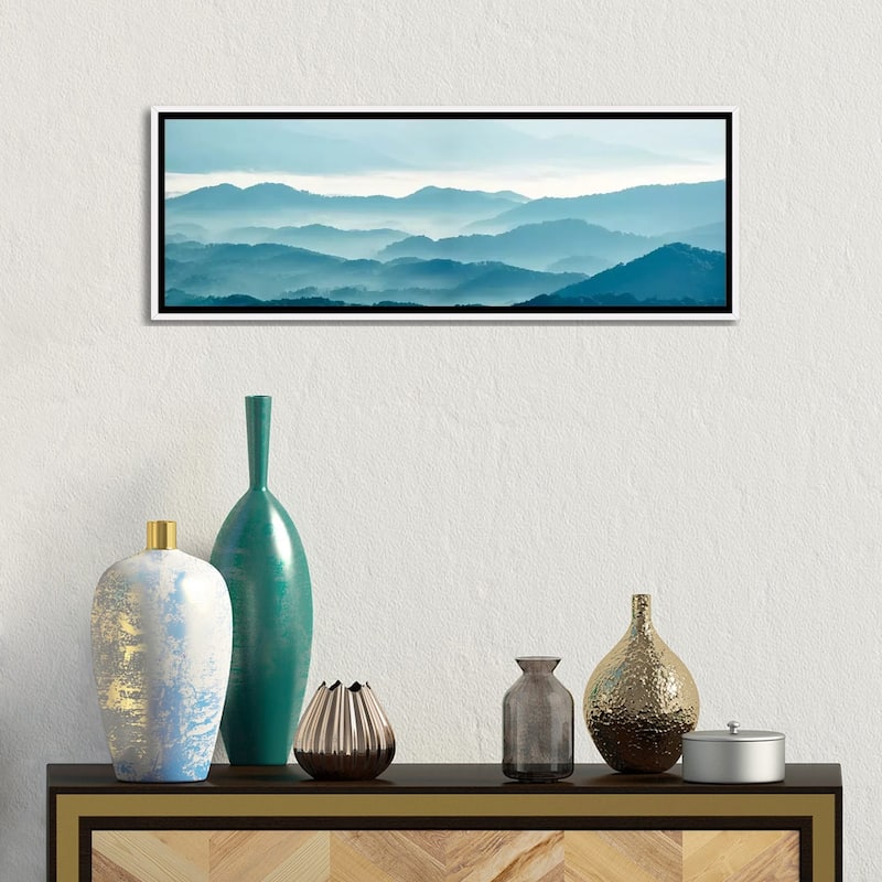 iCanvas "Misty Mountains X" by James McLoughlin Framed Canvas Print