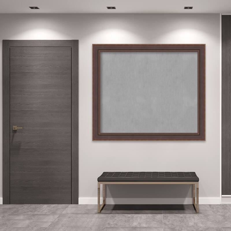 Amanti Art Moab Brown Bronze Framed Magnetic Board