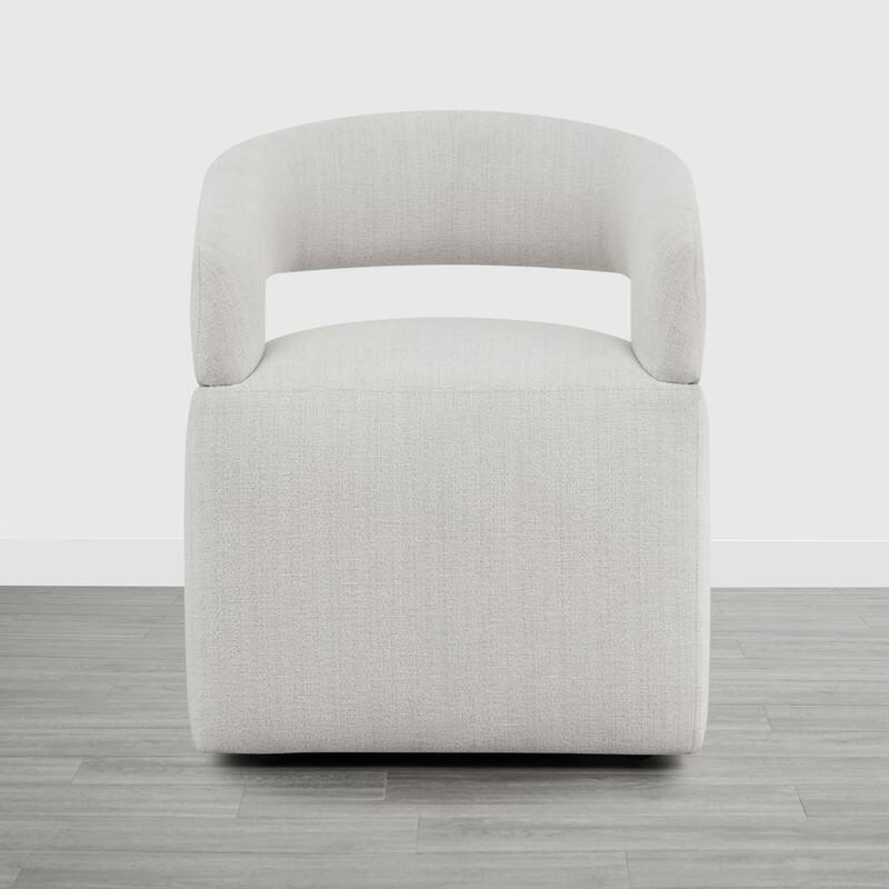 Spruce & Spring Parker Modern Mobile Dining Chair with Casters & Open Back