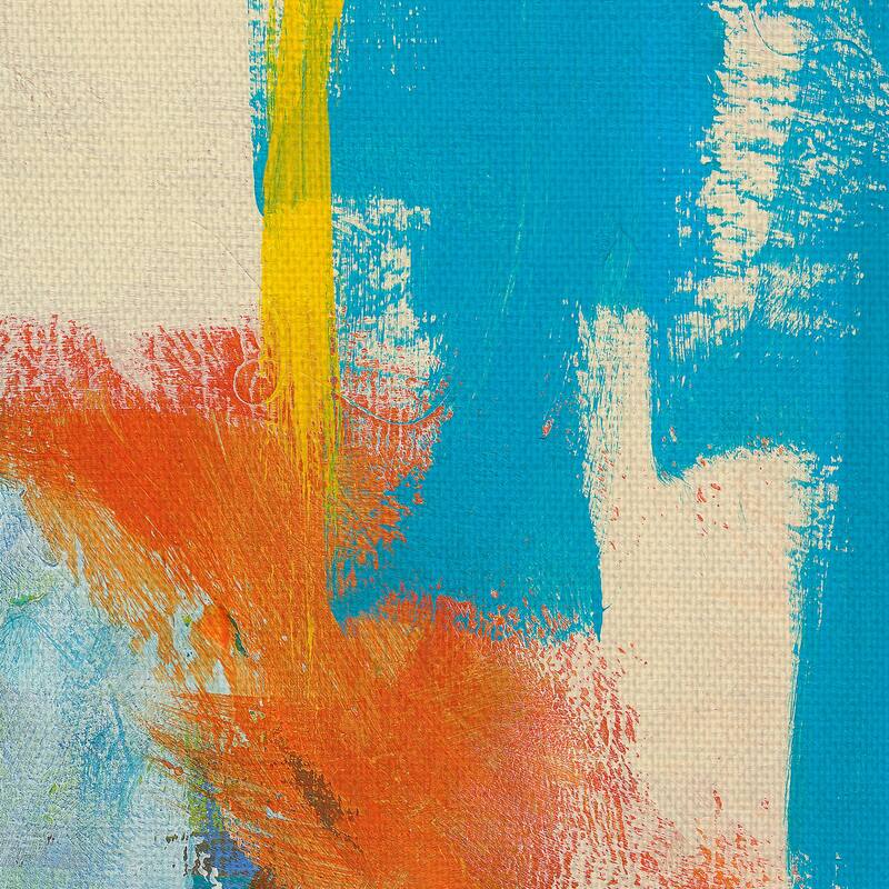 Aqua Tide by Jan Weiss Canvas Art Print