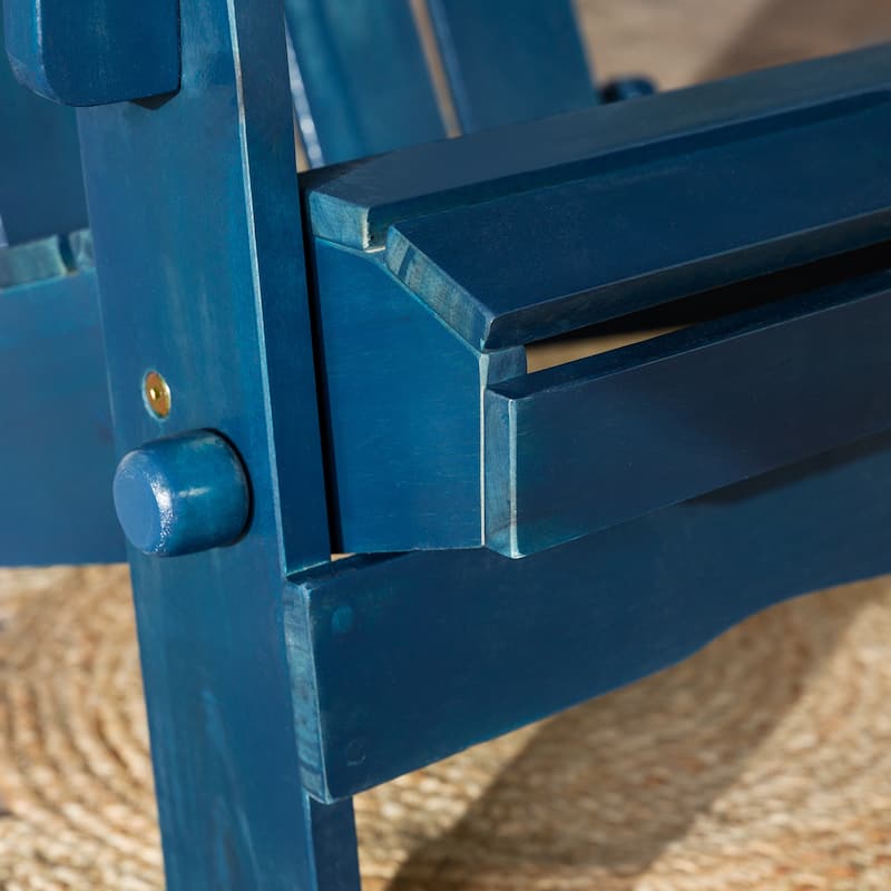Middlebrook Surfside Acacia Wood Folding Adirondack Chair