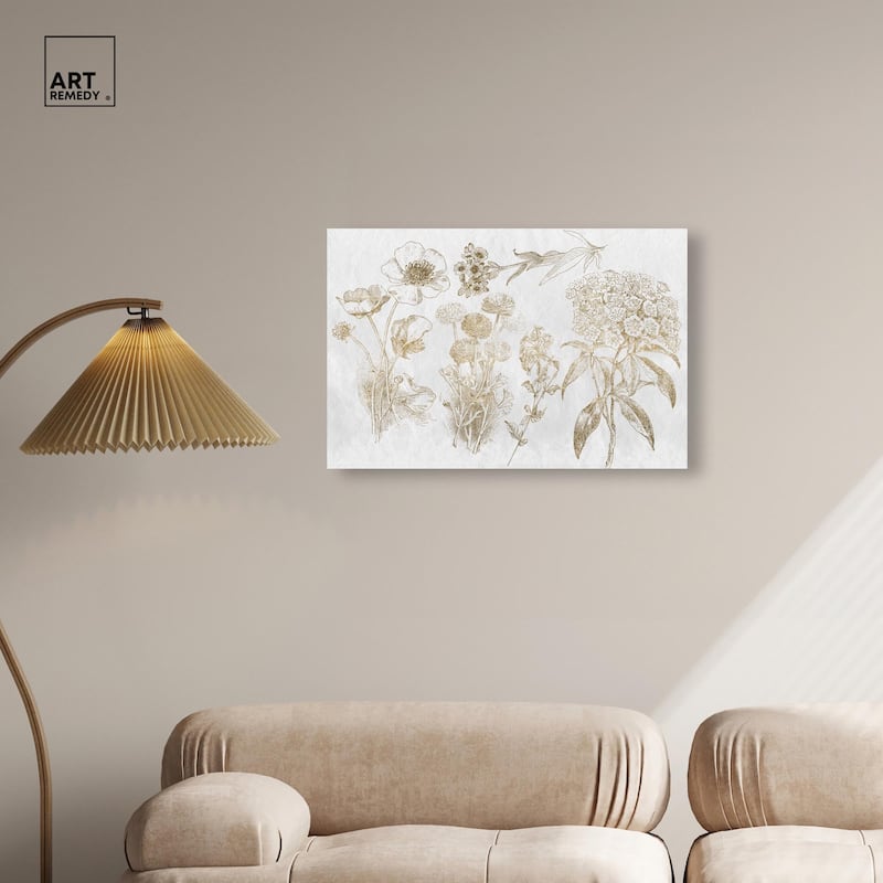 Floral Selection Canvas by Art Remedy, Gallery Wrapped