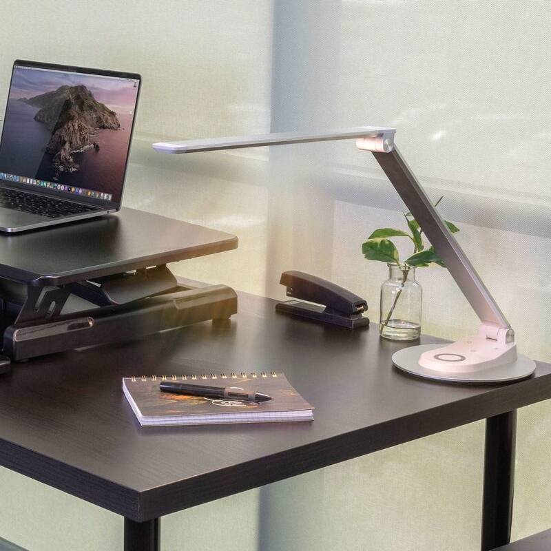 Mount-It! LED Desk Lamp, Silver/White (TS-7009)