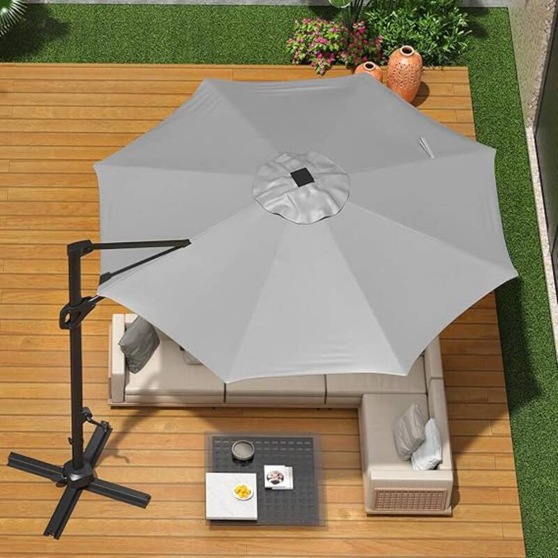 10FT Outdoor Patio Cantilever Umbrella for Garden Pool Deck BackYard