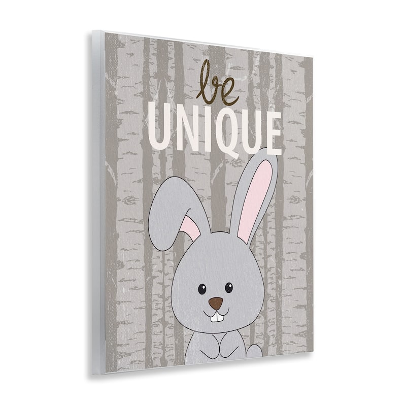 Stupell Be Unique Woodland Bunny Wall Plaque Art Design By Kim Allen
