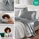 preview thumbnail 74 of 91, Madison Park Essentials Satin Luxury 6 PC Sheet Set