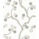 preview thumbnail 2 of 14, Seabrook Designs Allegra Branches Non-Woven Unpasted Wallpaper 20.9 in. W x 33 ft. L - Cotton & Fog