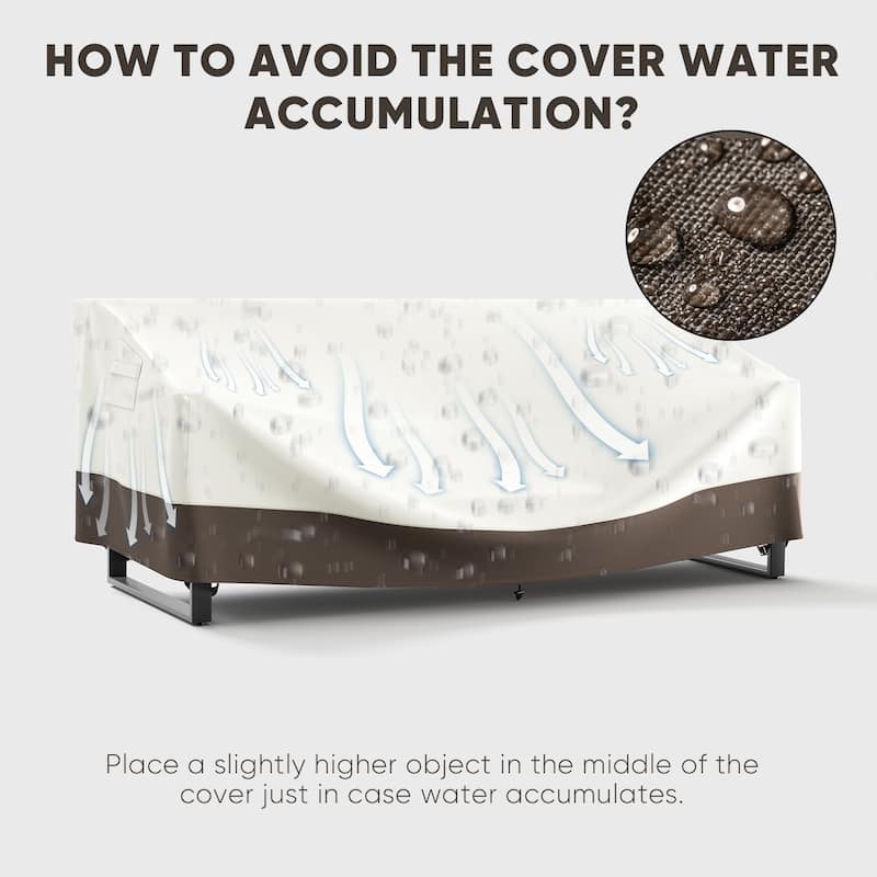 Pocassy Outdoor Patio Furniture Covers Windproof Cover Protective