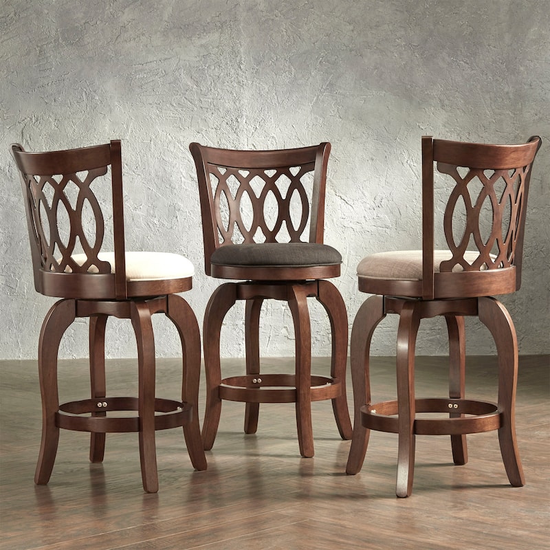 Verona Swivel 24-inch Counter Height Stool by iNSPIRE Q Classic