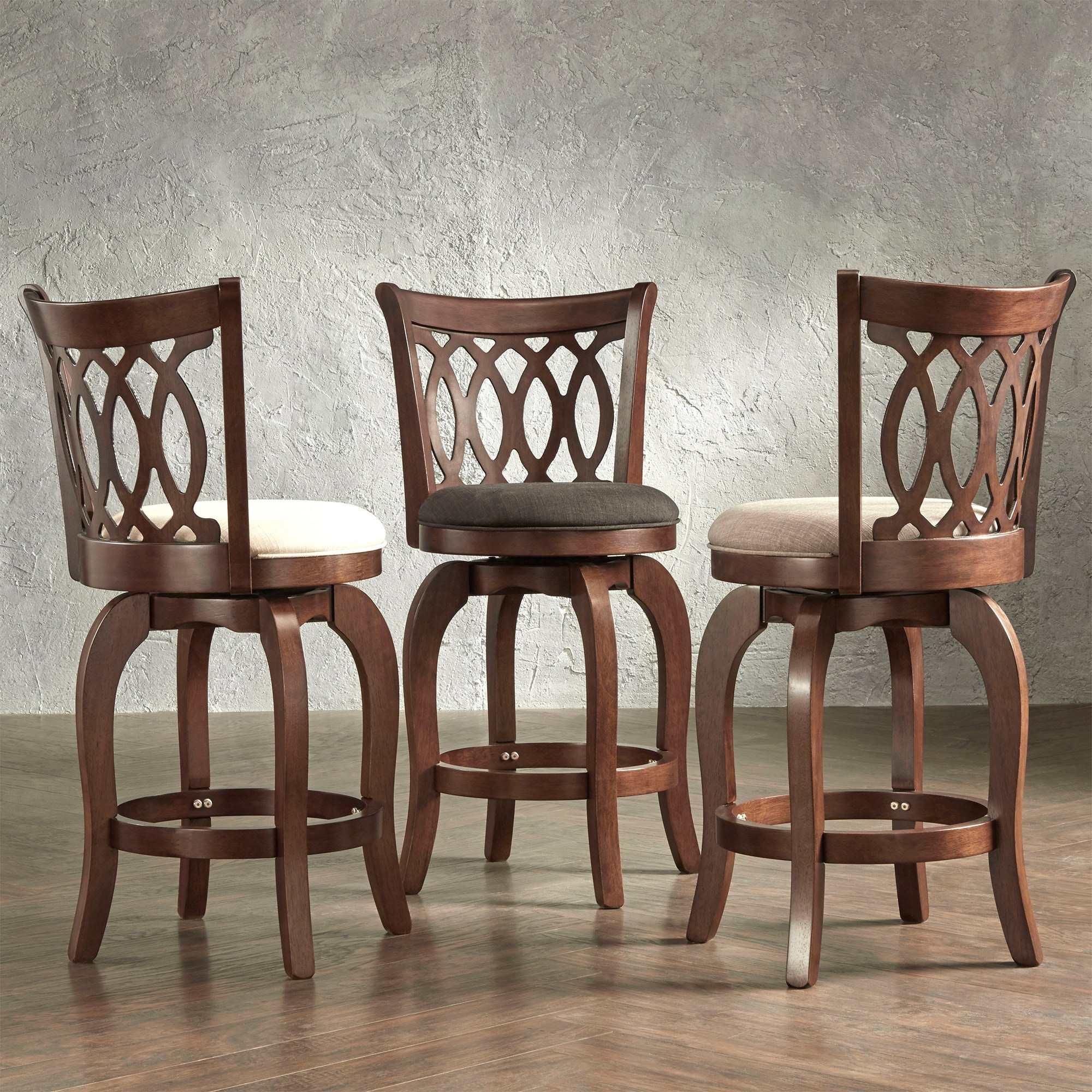 Verona Swivel 24-inch Counter Height Stool by iNSPIRE Q Classic