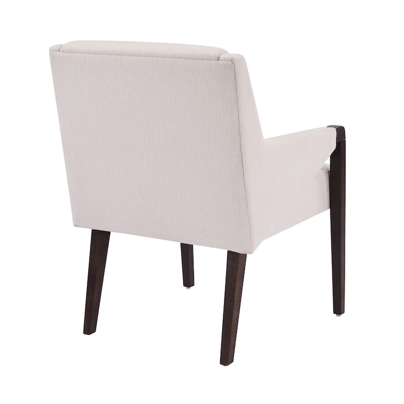 Christopher Knight Home - Set of 2 Mid-Century Modern Upholstered Dining Chair with Rubberwood Frame