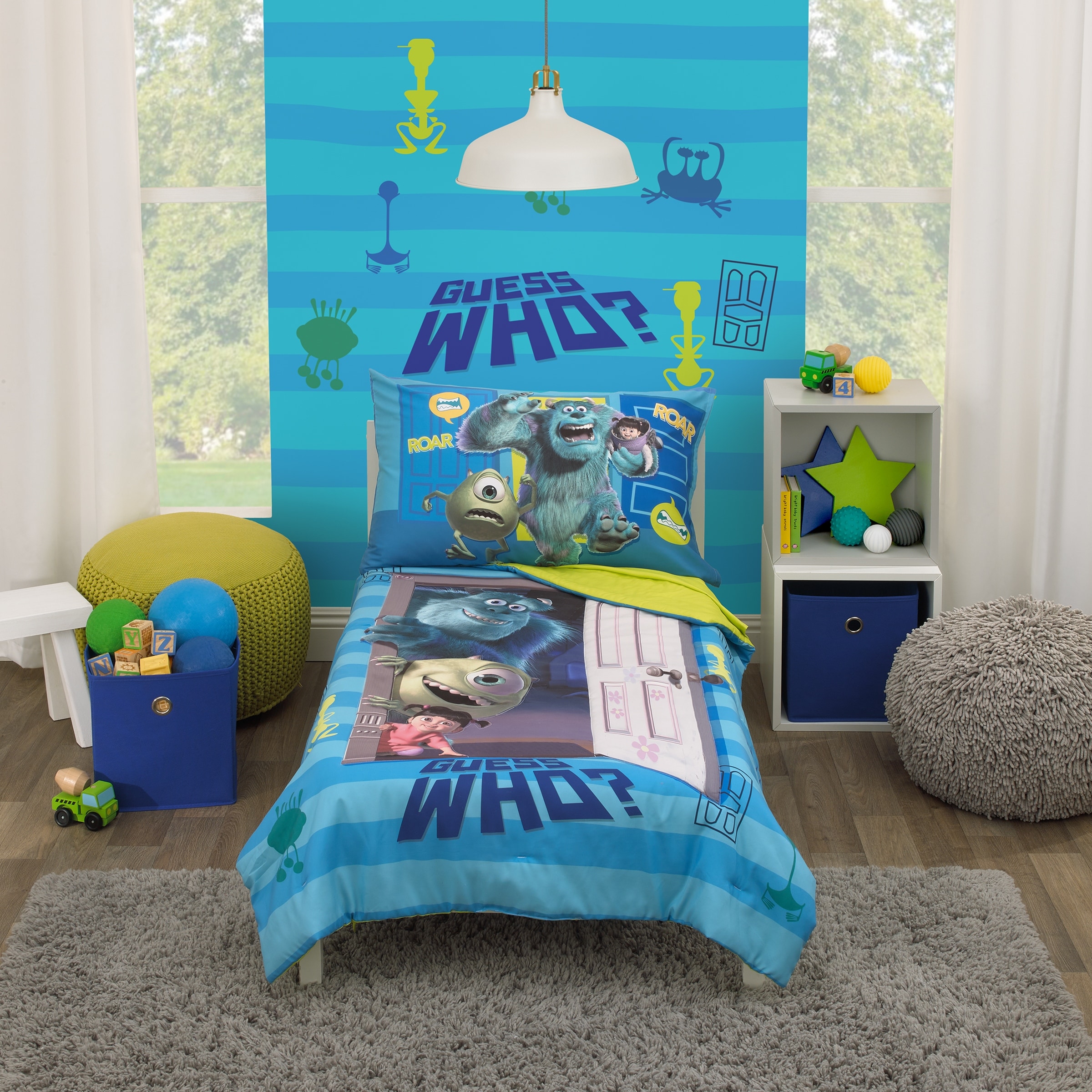 Disney Monsters Inc. Guess Who 4pc Toddler Bed Set Bed Bath Beyond 40447642
