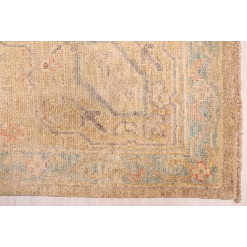 ECARPETGALLERY Hand-knotted Peshawar Oushak Tan Wool Rug - 8'1 x 9'11