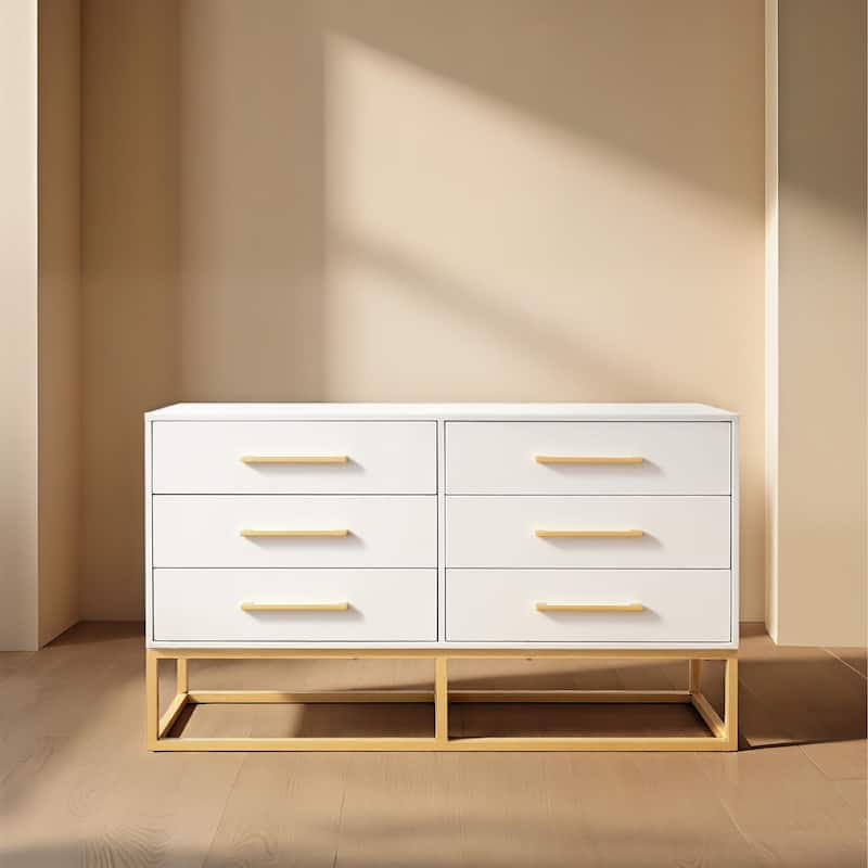 SAFAVIEH Couture Sherilynne 6-Drawer Dresser.
