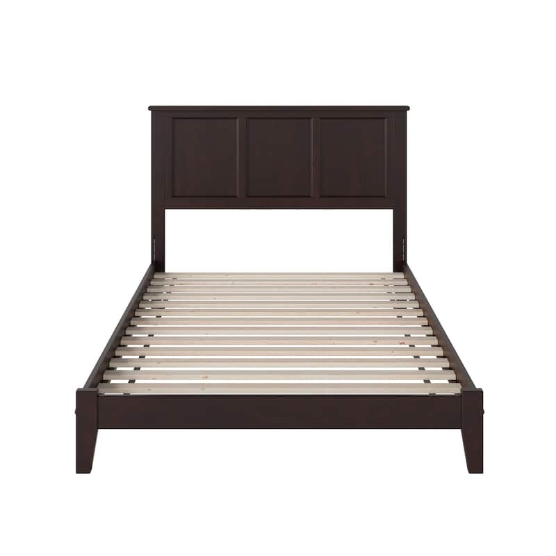 Platform Bed - Solid Hardwood Frame & Open Footboard - Sturdy & Stylish Design